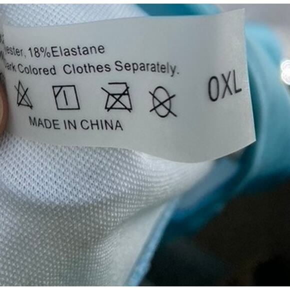 SHEIN Women's Plus Light Blue Solid Swim Bottoms SZ 0XL - Picture 5 of 6